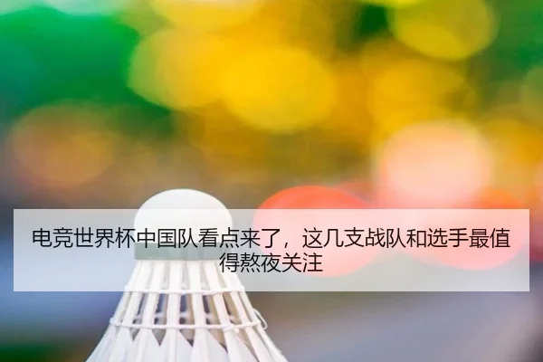 电竞世界杯中国队看点来了，这几支战队和选手最值得熬夜关注（kaiyun）